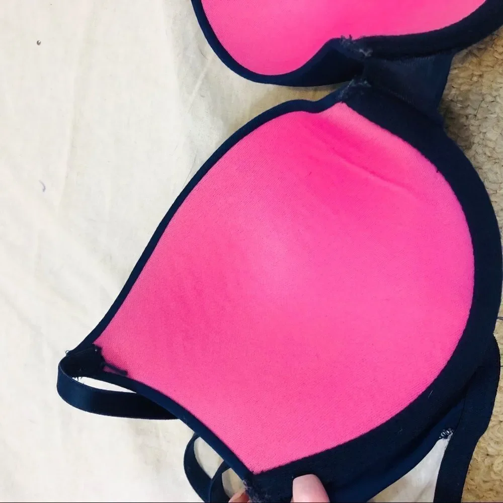 Victoria’s Secret PINK Navy Blue Padded Bra 32B‎